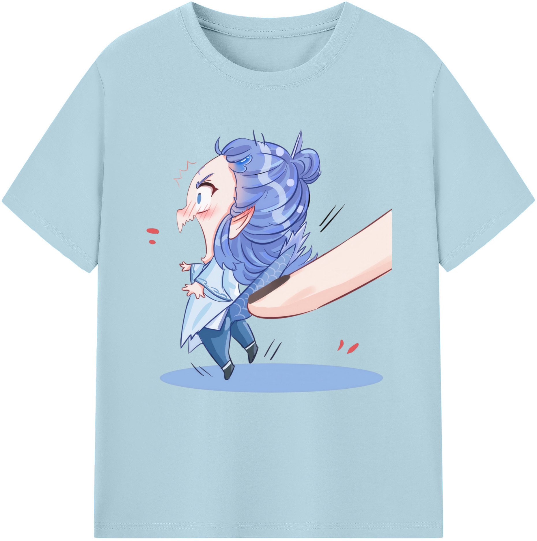 （画像用） Ne Zha 2 ナタ 魔童の大暴れ 綿100％半袖Tシャツ（フロントプリント）